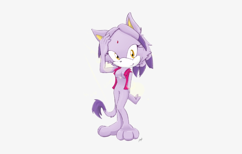 Blaze The Cat Wallpaper Possibly Containing Anime Entitled - Blaze The Cat Young, transparent png download