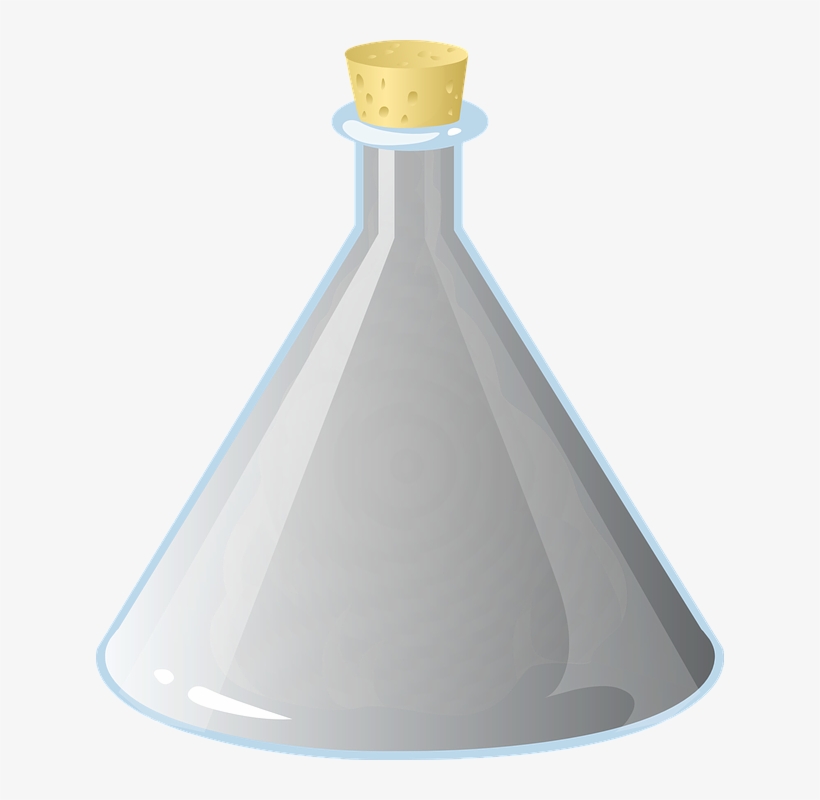 Flask, Beaker, Container, Glass, Laboratory, Chemistry - Fiole En Verre Chimie, transparent png download