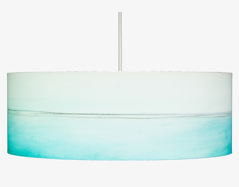 Aqua Lines Drum Pendant Light By Rowan Chase - Pendant Light, transparent png download