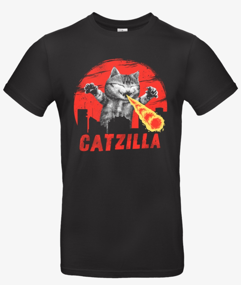 Vincent Trinidad Catzilla T-shirt B&c Exact - Catzilla Cat Halloween Costume T-shirt, transparent png download