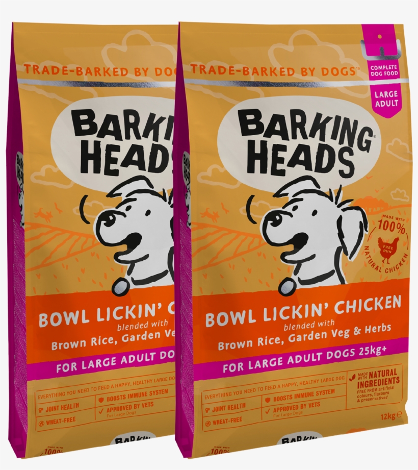 Bowl Lickin' Chicken Large Dogs Multi Buy - Barking Heads Bad Hair Day, transparent png download