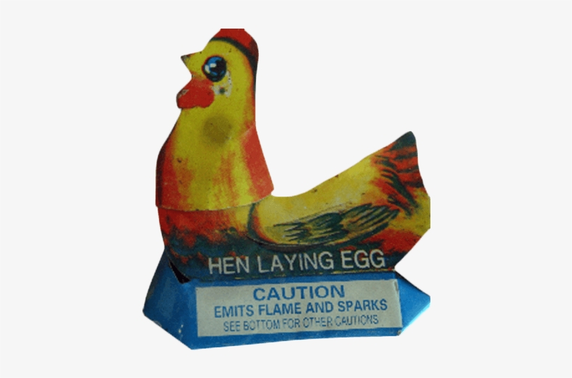 Don't Be A Chicken This Chicken Shoots Colored Eggs - Chicken Laying Eggs Fireworks, transparent png download