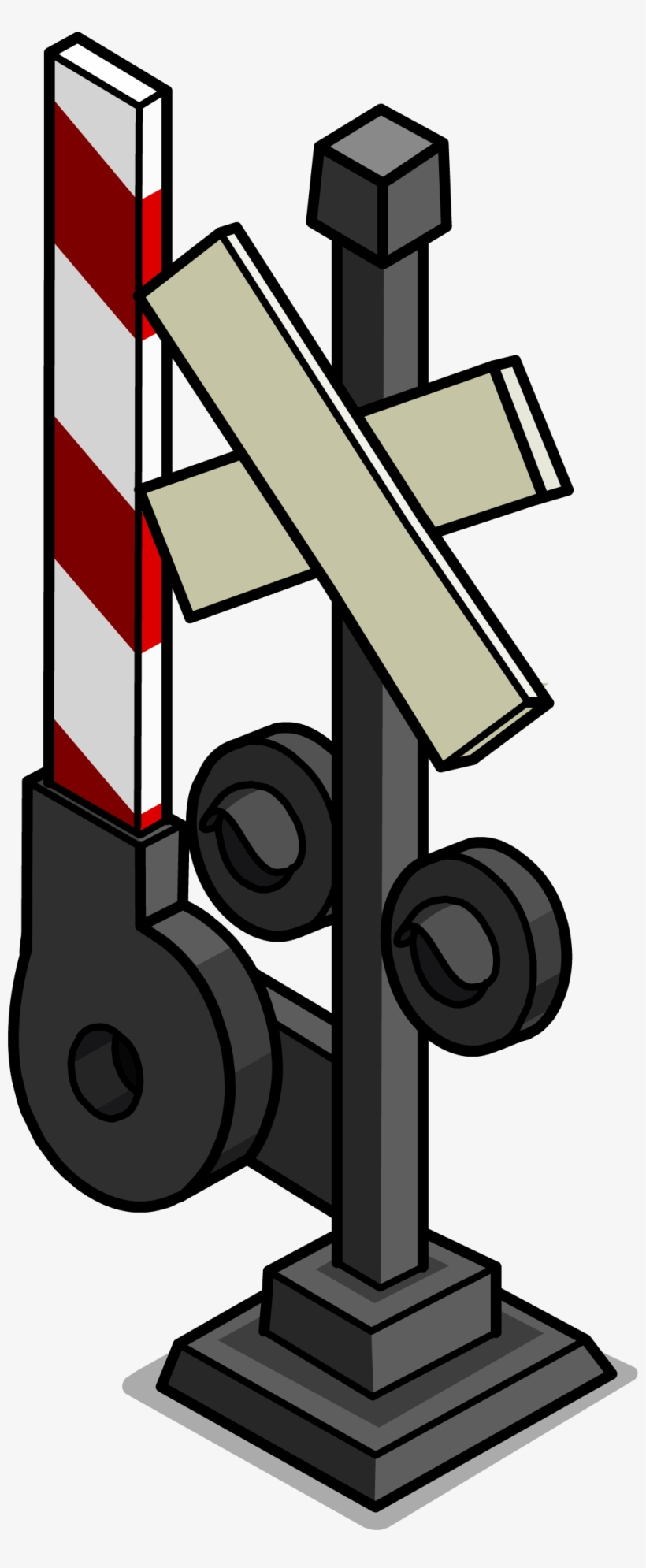 Railroad Crossing Sign Sprite 001 - Paso A Nivel Png, transparent png download