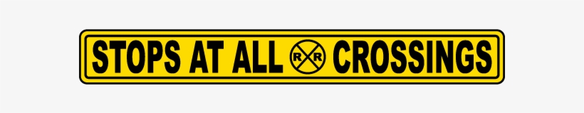 Stops At All Railroad Crossings Label - Tin Sign: Island Girl Crossing, 18x12in., transparent png download