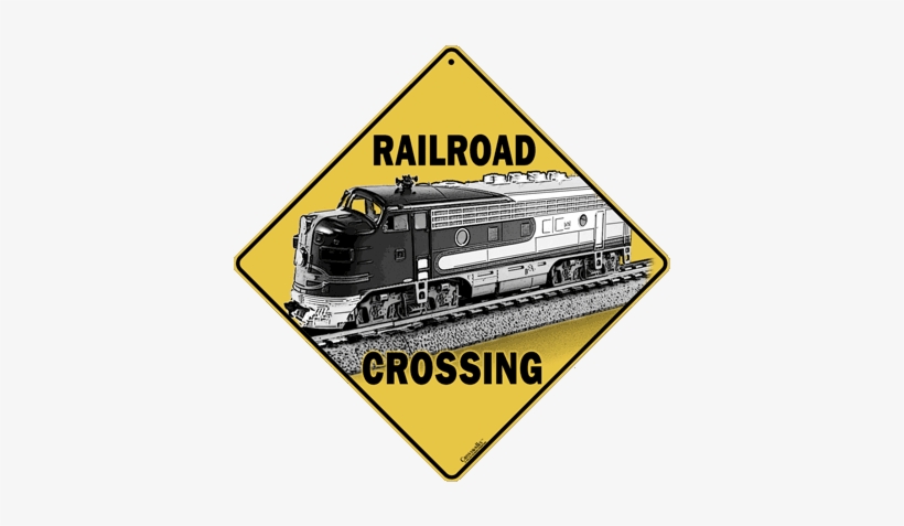 Railroad Crossing Sign - Crossing Sign, transparent png download