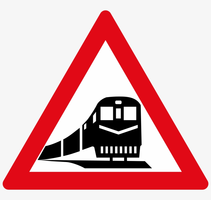Railway Crossing - Steep Hill Sign PNG Image | Transparent PNG Free ...