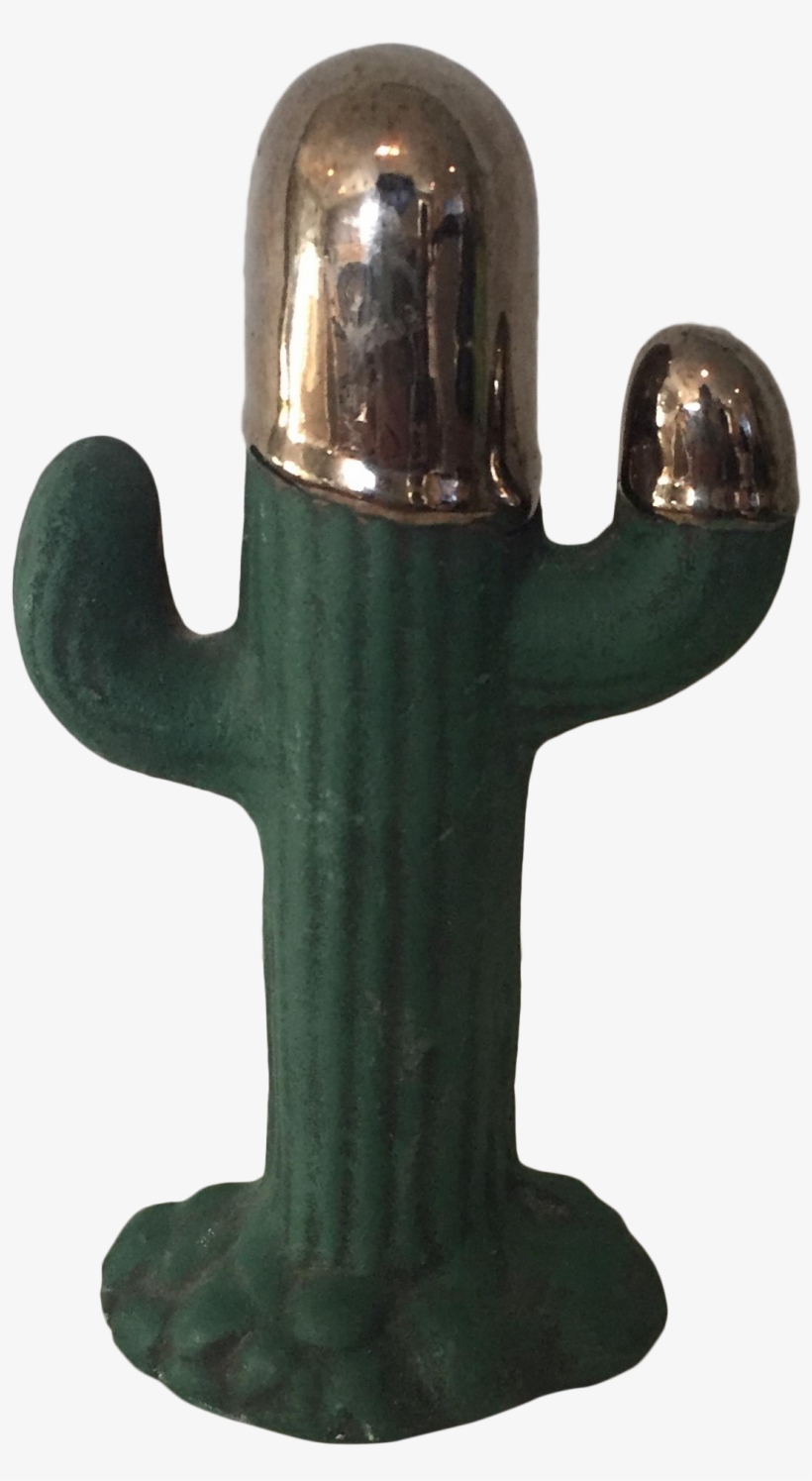 Metallic Accent Mexican Pottery Cactus On Chairish - Figurine, transparent png download