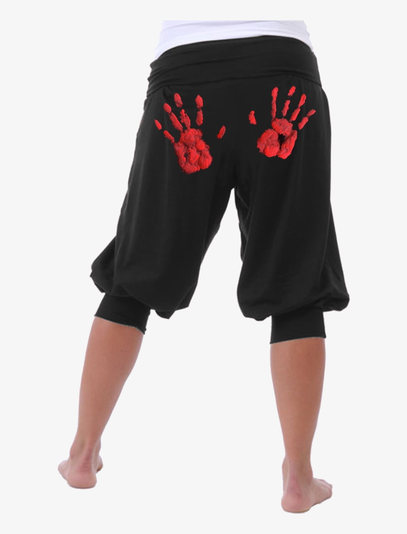 Pant, Short With Funny Hand Prints ☆ - Trousers, transparent png download