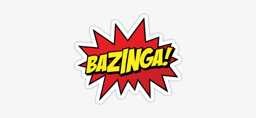Officially Licensed Merchandise TBBT Bazinga Sheldons Head T