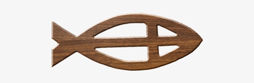 Close Ichthus With Cross Mini Symbol - Symbol, transparent png download