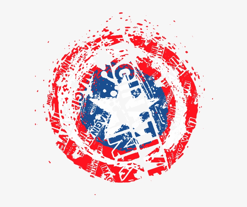 Captain America Swirl Imaginative Women Longsleeve, transparent png download