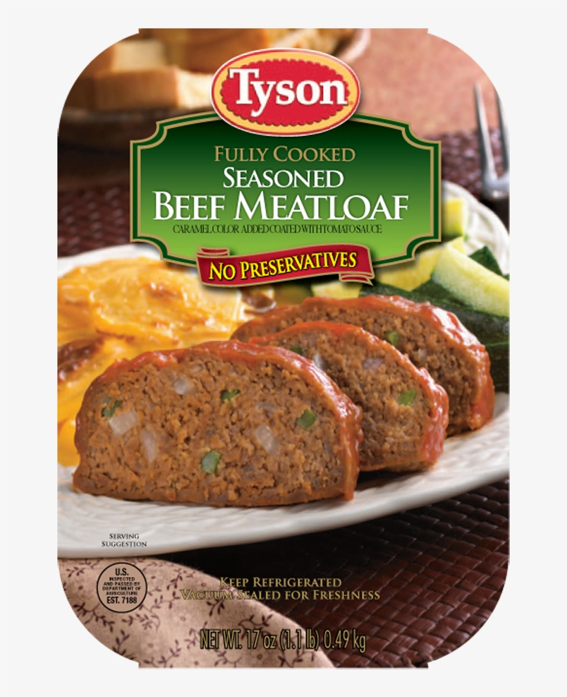 Tyson® Seasoned Beef Meatloaf, Made With The Highest - Tyson Chunk Chicken In Water - 12.5 Oz Can, transparent png download