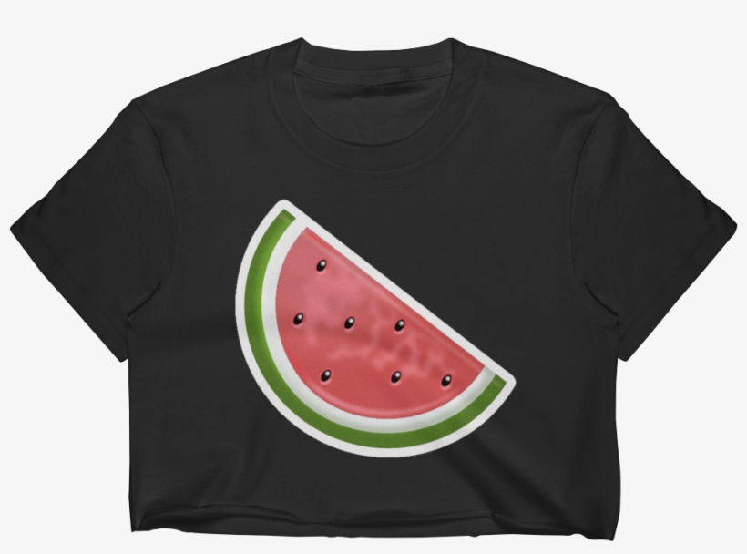 Emoji Crop Top T Shirt - Watermelon, transparent png download