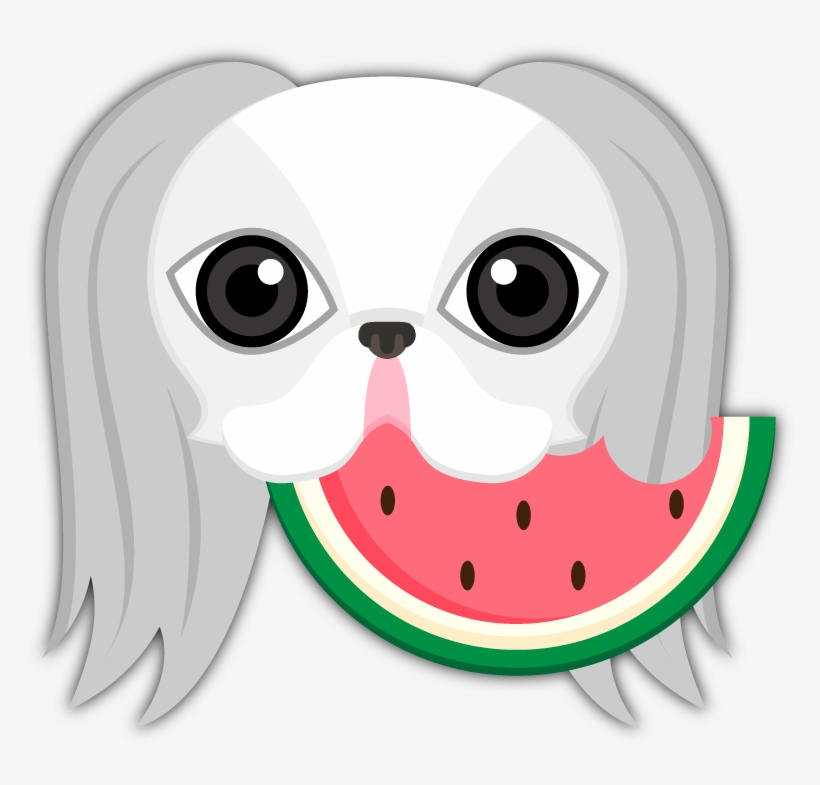 Japanese Chin Emoji Stickers Are You A Japanese Chin - Emoji Puppy Free, transparent png download