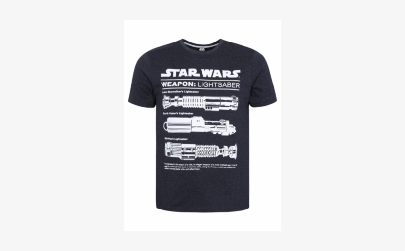 Lightsaber T Shirt Star Wars Official Luke Obi Wan - Star Wars, transparent png download