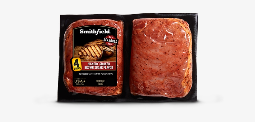 Hickory Smoked Brown Sugar Pork Chops - Pork Chop, transparent png download