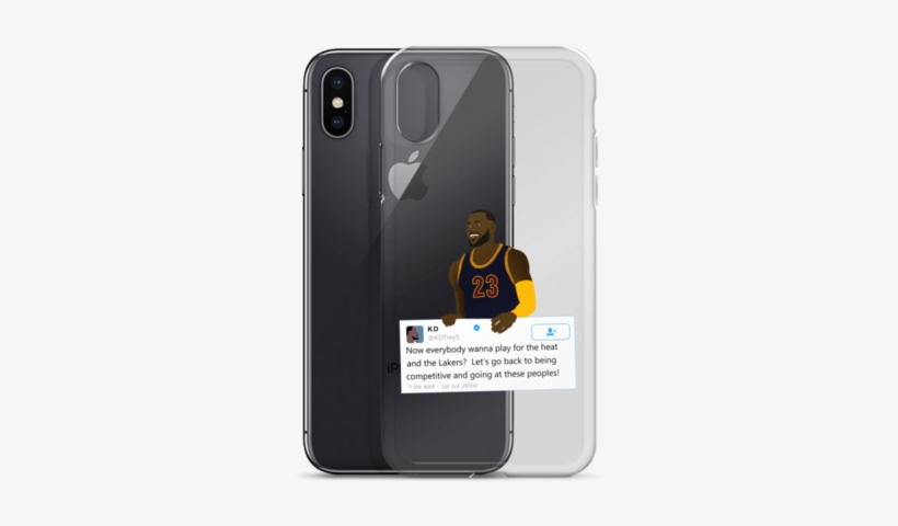 Lebron James Holding Kevin Durant Tweet - Iphone X Case Kyrie, transparent png download