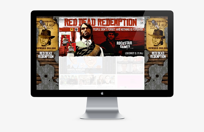 Red Dead Redemption Overlay, transparent png download