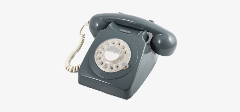 Gpo 746 Classic Rotary Telephone - Gpo Retro 746 Rotary Dial Telephone - Grey, transparent png download