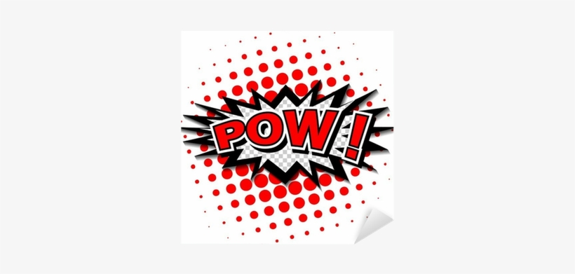 Comic Speech Bubble, Cartoon Sticker • Pixers® • We - Superhero Speech Bubble Zap, transparent png download