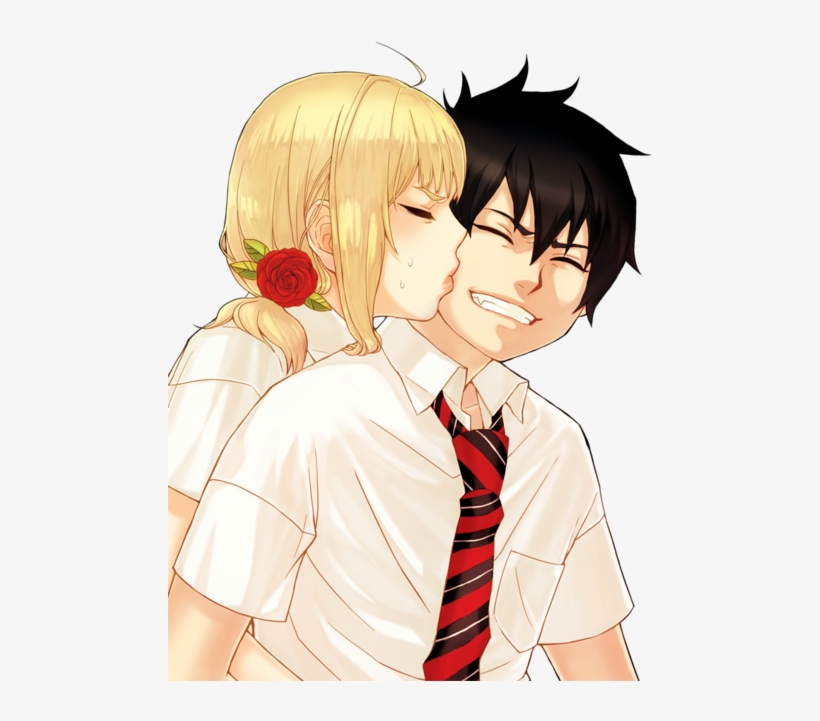 Moriyama Shiemi And Okumura Rin Drawn By Gchi - Shiemi Et Rin, transparent png download
