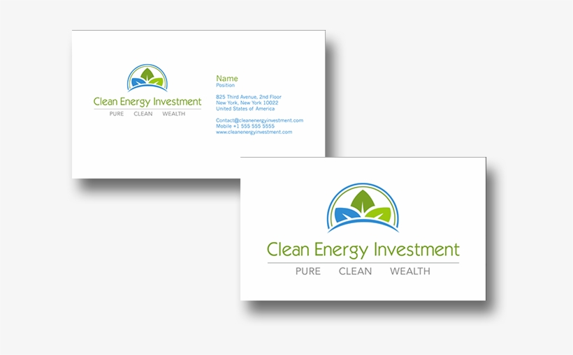 This Was A One Off Project For A Company That Requested - Energy Company Business Card, transparent png download