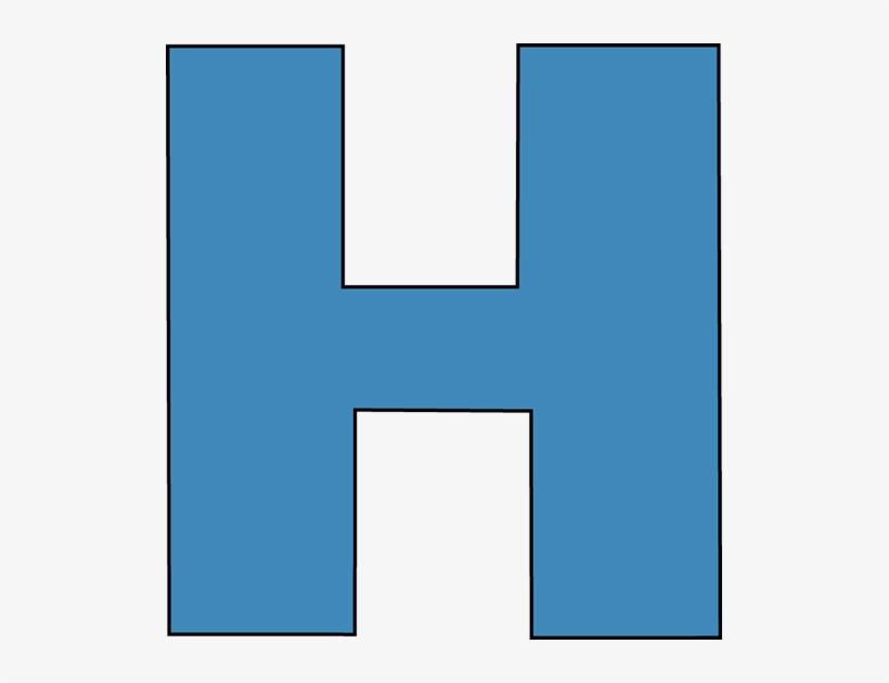 Download File - Letter H Clipart Blue, transparent png download