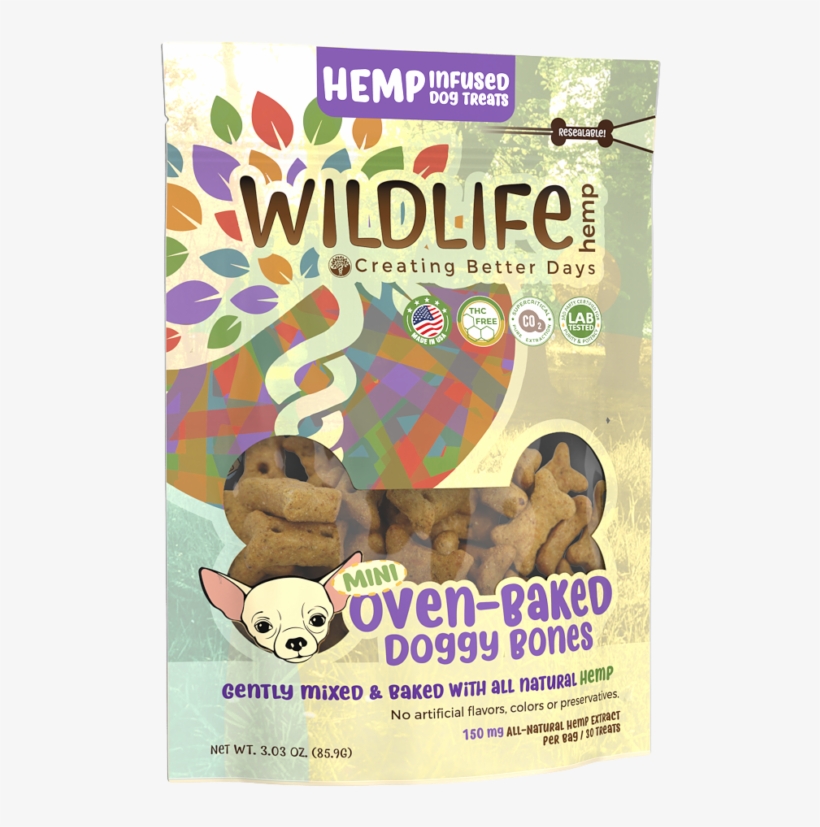 Cbd Mini Baked Dog Bones - Dog, transparent png download