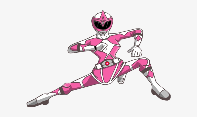 Blur Clipart Power Ranger 5 Source - Pink Power Ranger Png, transparent png download