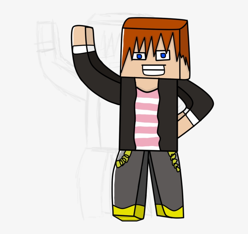 Minecraft Cartoon Drawings - Minecraft, transparent png download