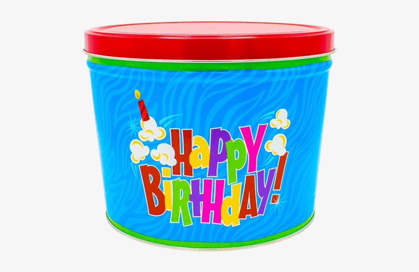Happy Birthday Popcorn Tin - Candyland, transparent png download