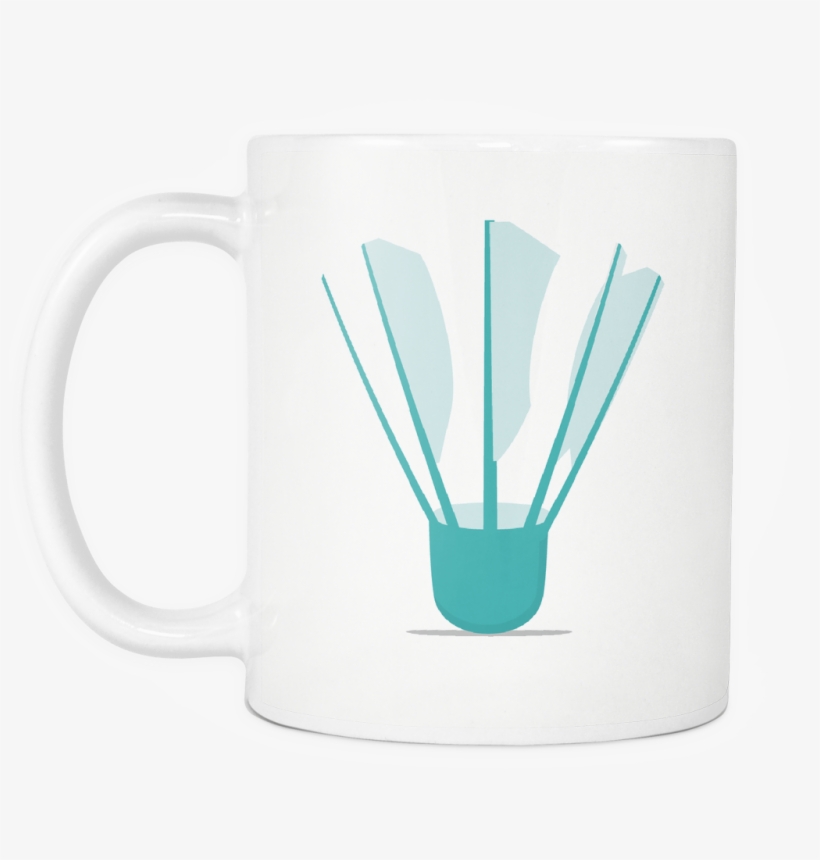 Mug Badminton Shuttlecock Drinkware Buy Now - Coffee Cup, transparent png download