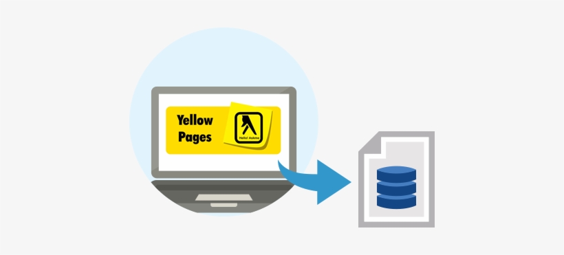 Data Extraction From Yellowpages Websites - Yellow Pages, transparent png download