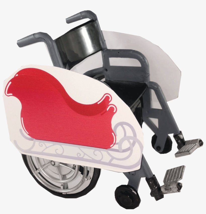 Santa's Sleigh Wheelchair Costume Child's - Santa Claus, transparent png download