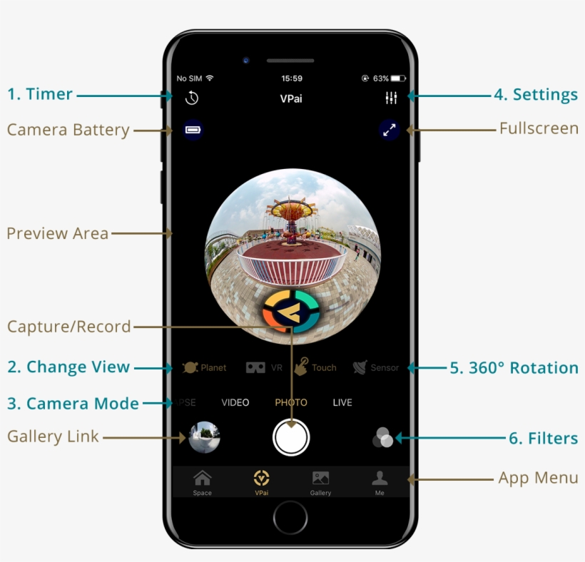 Vpai Interface - Mobile Phone, transparent png download
