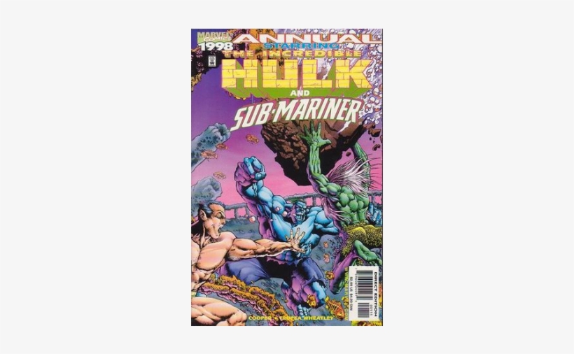 Купете Comics 1998 The Incredible Hulk Annual - Blue Hulk Comics Books, transparent png download