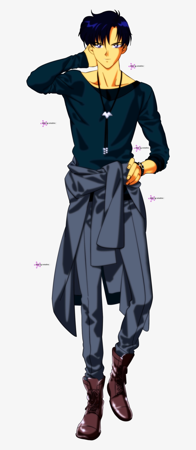 Color By Karenpa On Deviantart - Sailor Moon And Darian, transparent png download