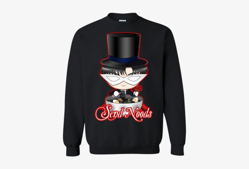 Tuxedo Mask Send Noods Crewneck Sweater - Goku Vs Vegeta Adidas, transparent png download