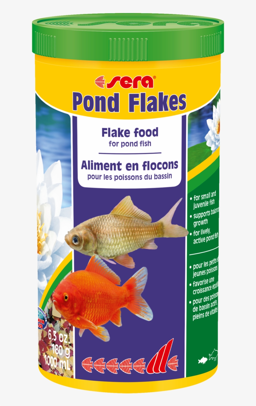 07070 Int Sera Pond Flakes 1000 Ml Top - Sera Pond Flakes, 1000 Ml, transparent png download