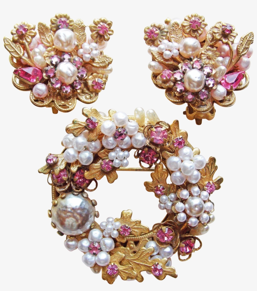 Fabulous Original By Robert Signed Vintage Brooch Set - Jewellery, transparent png download