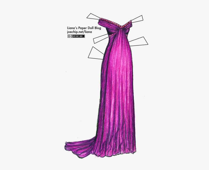 Oscars 2011 Natalie Portman Purple Gown Tabbed - Dress, transparent png download