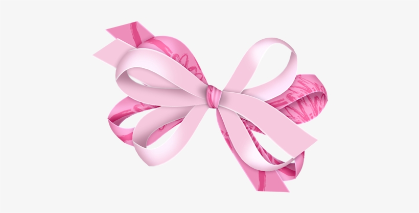 Lazos Rosas De Tela De Rosa Y Morado - Lazos De Tela Png, transparent png download