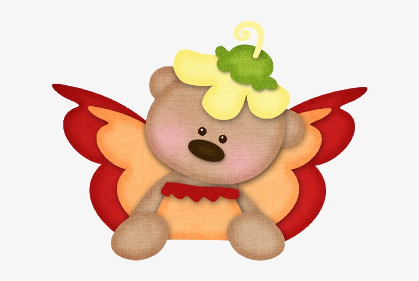 Osito Con Flores Dibujo, transparent png download