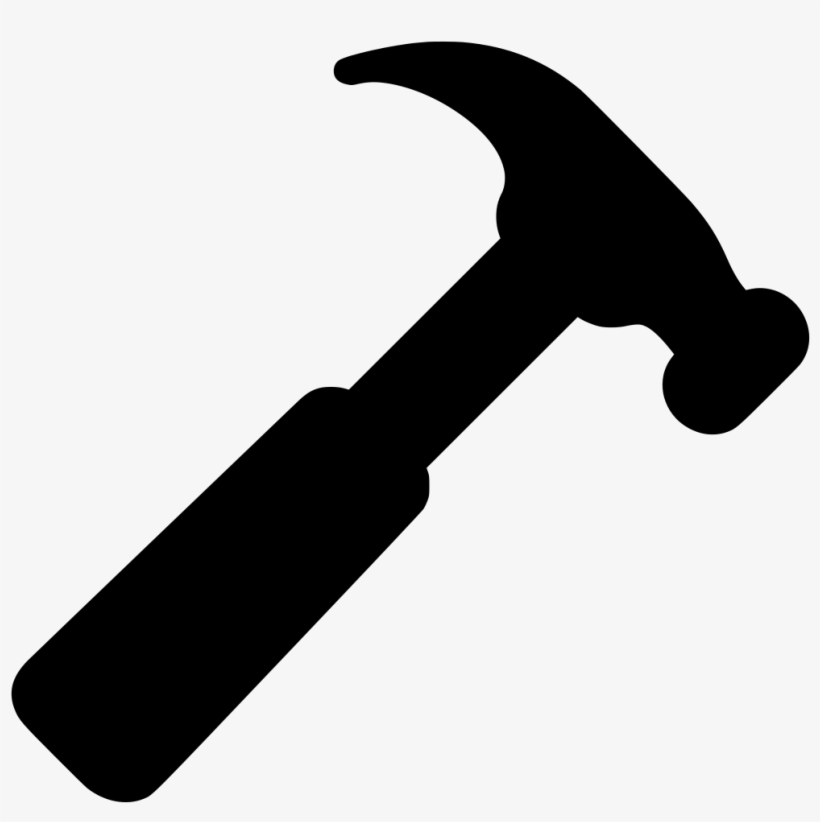 Download Png - Hammer Clipart Black, transparent png download