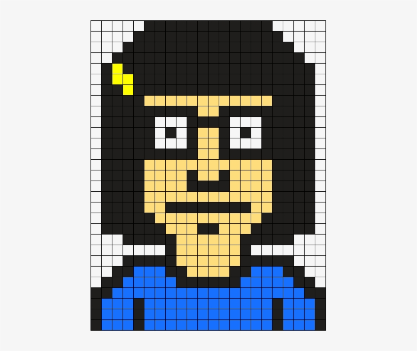 Tina Belcher Perler Bead Pattern / Bead Sprite - Perler Beads Tina Belcher, transparent png download