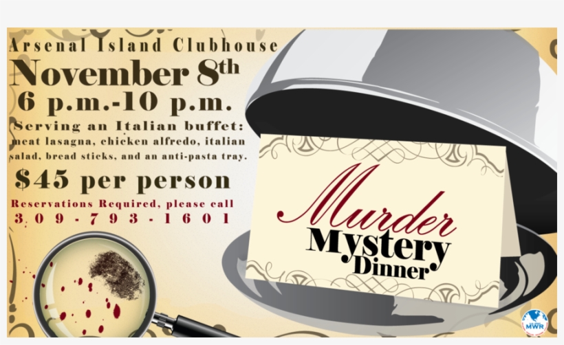 Download Italian Murder Mystery Dinner Clipart Mystery - Murder Mystery Dinner Flyer, transparent png download