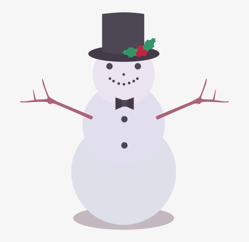 Drawn Snowman Snowman Hat - Snowman, transparent png download