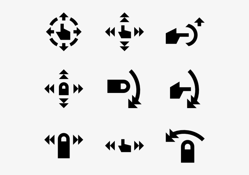 Touch Gestures - Gesture, transparent png download