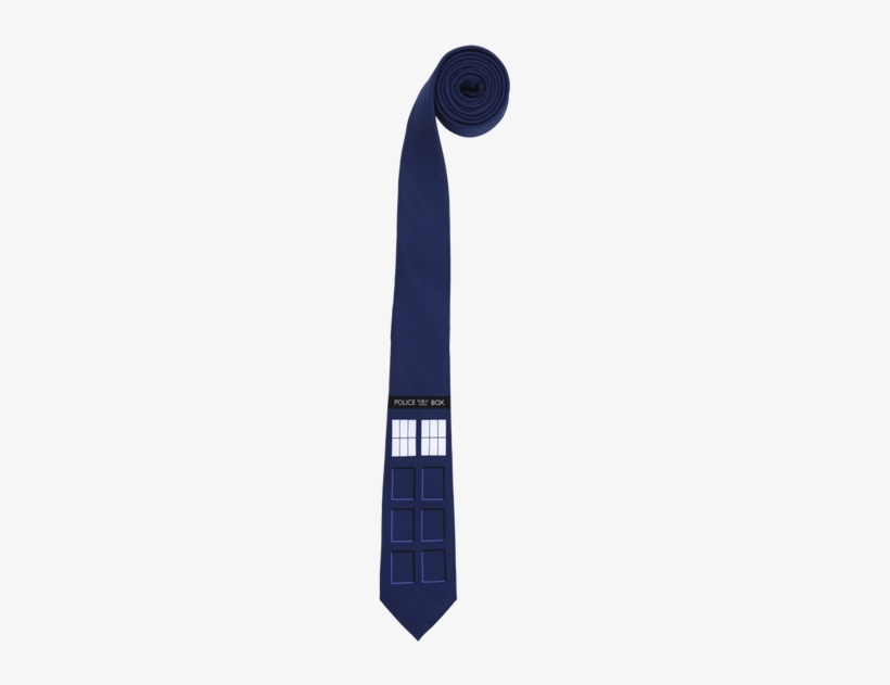Doctor Who Tardis Skinny Tie - Necktie, transparent png download
