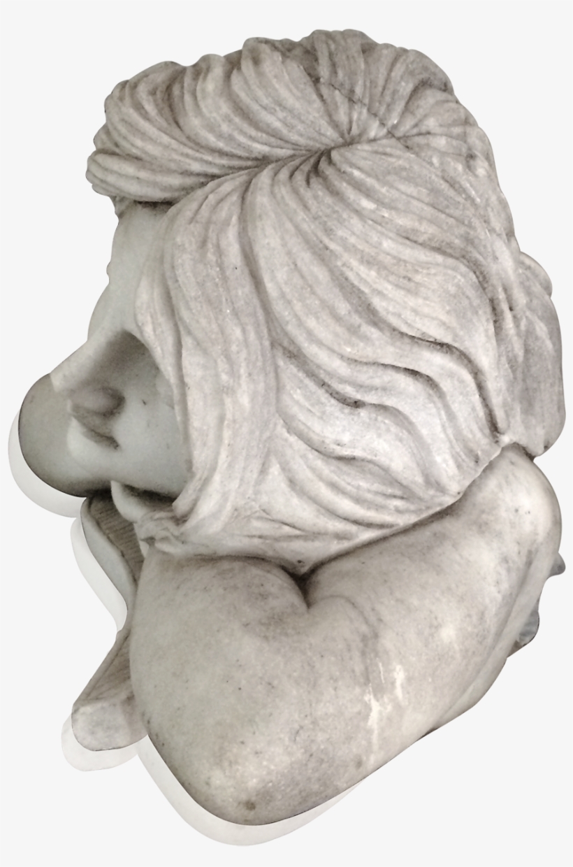 Italian School Art Nouveau Marble Sculpture Of Beautiful - Art Nouveau, transparent png download